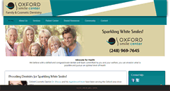 Desktop Screenshot of oxfordsmilecenter.com